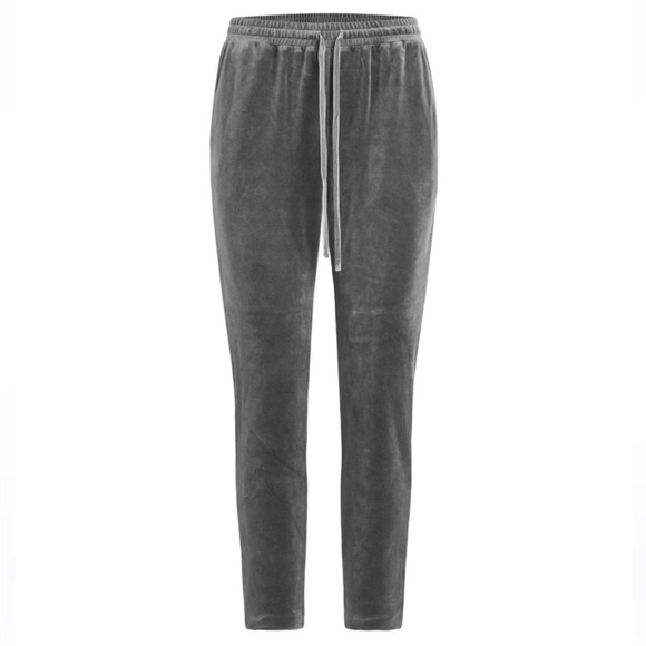 Joe's Jeans Velour Ankle Jogger Pants‎ Charcoal Gray Women's Size M - Picture 1 of 7